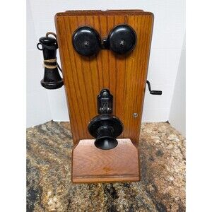 Antique Western Electric Wall Crank Telephone